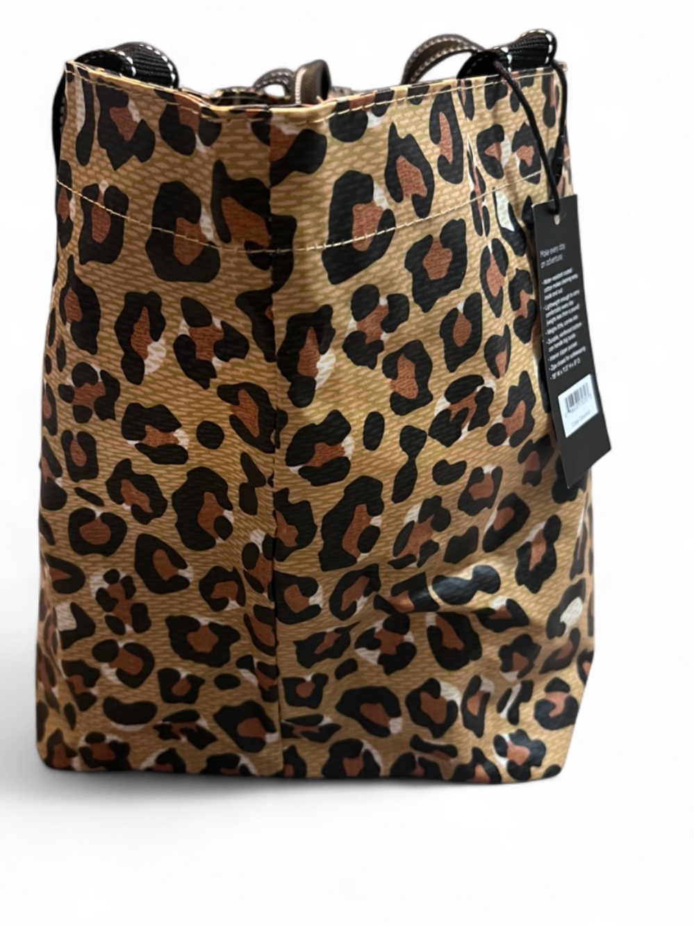 ✨NWT Scout Daytripper Leopard Print Shoulder Bag Cindy Clawford BeachTravel Tote - Picture 3 of 8